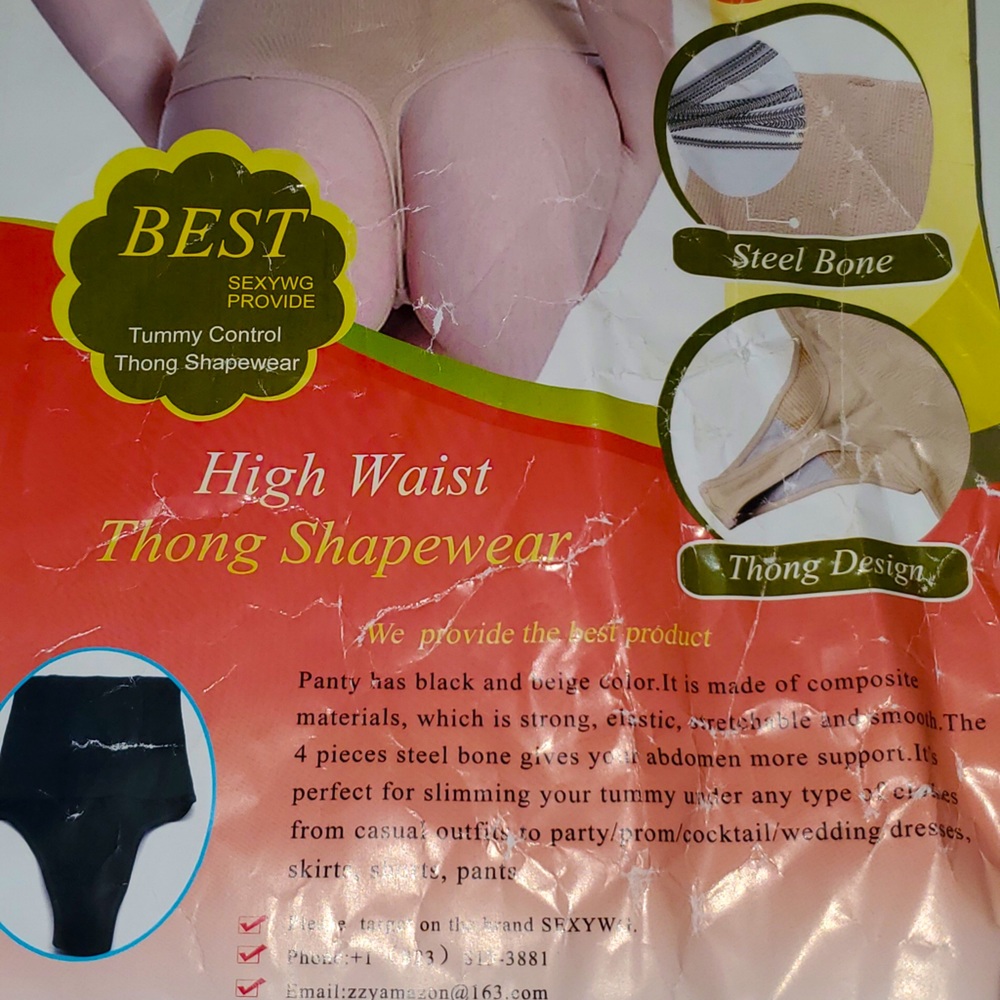Thong compression shape wear never worn